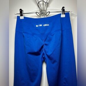 Women’s BETTER BODIES Scrunch Leggings in Cobalt Blue Athletic Pants size large